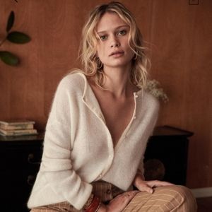Sézane Gaspard ecru S like new jumper